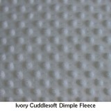 Ivory Cuddlesoft Dimple Fleece Fabric
